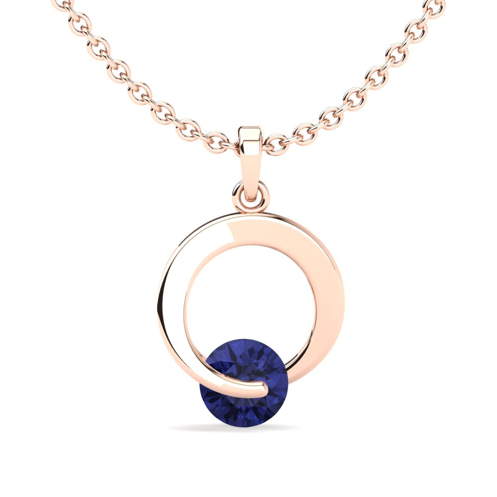 Tanzanite 18k Rose Gold Women's Pendant Bria