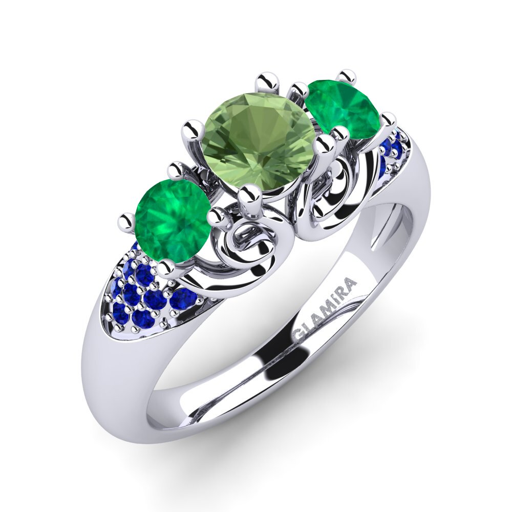 925 Silver Engagement Ring Velma