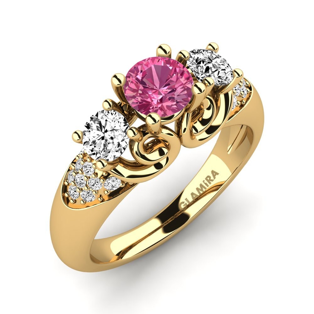 Tourmaline Rose Bague de fiançailles Velma