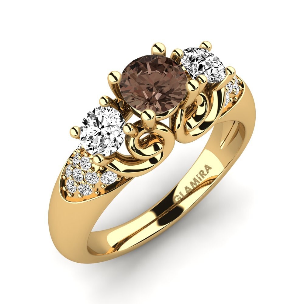 Quarzo Fumé Anello di fidanzamento Velma