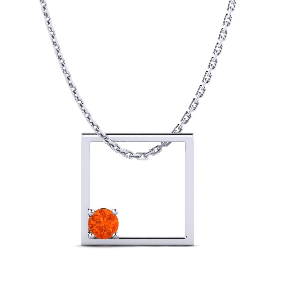 Fire-Opal Women's Pendant Eudist