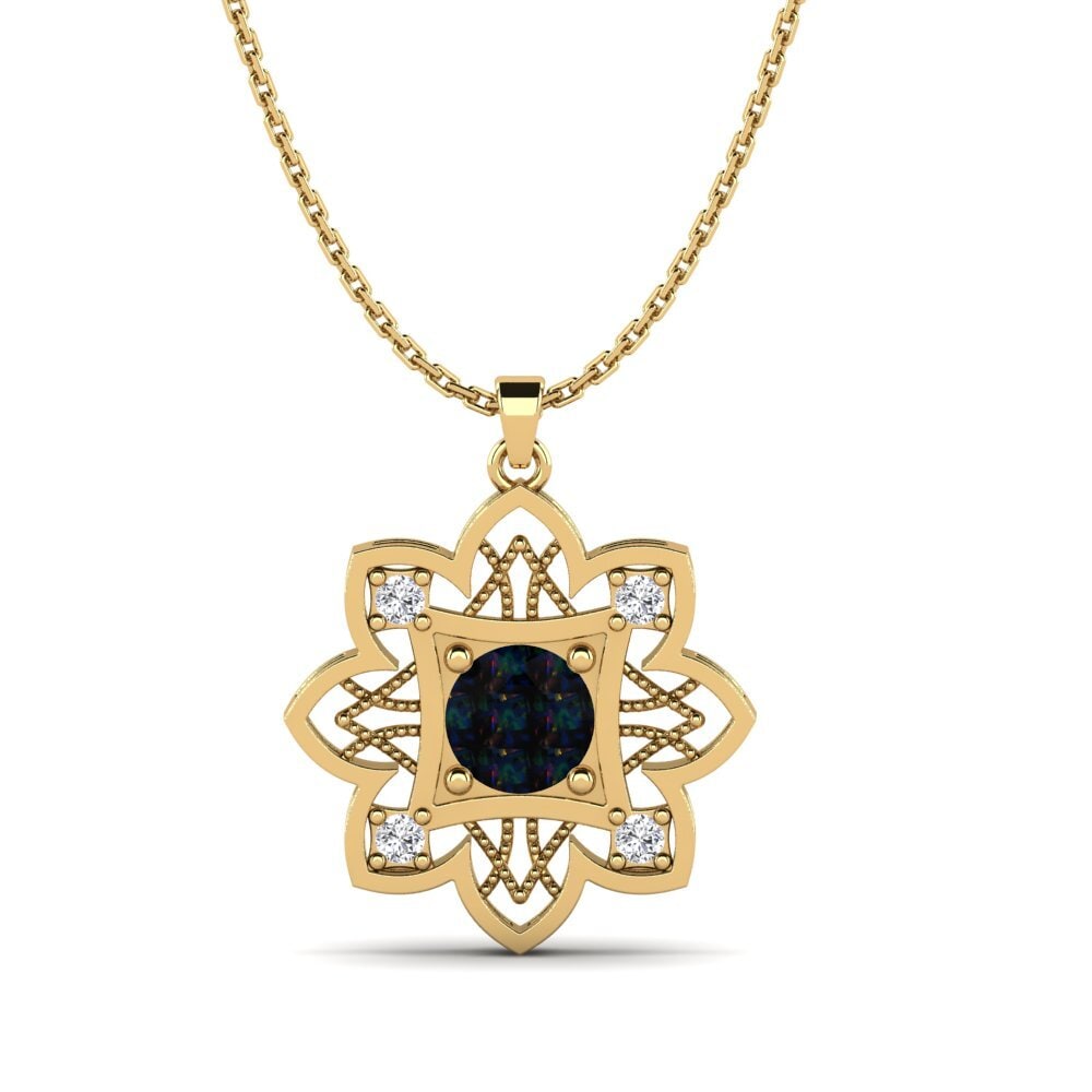 Black Opal Women's Pendant Fermi