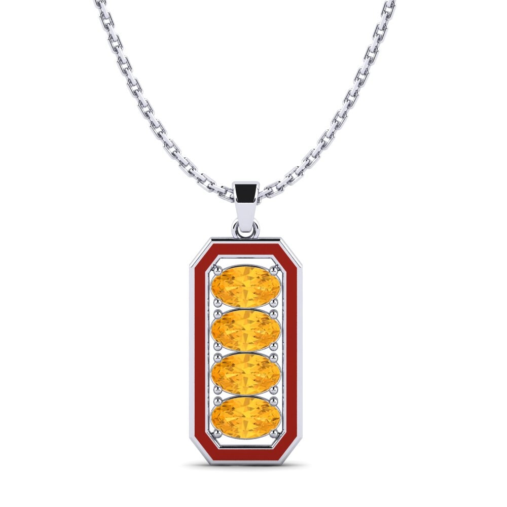Citrine Women's Pendant Golemoleno