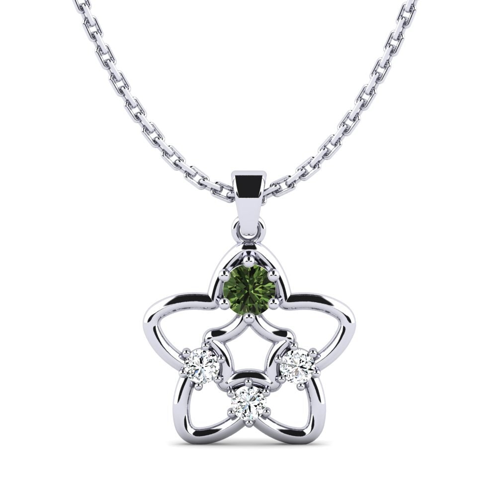 Green Sapphire Women's Pendant Leonsia