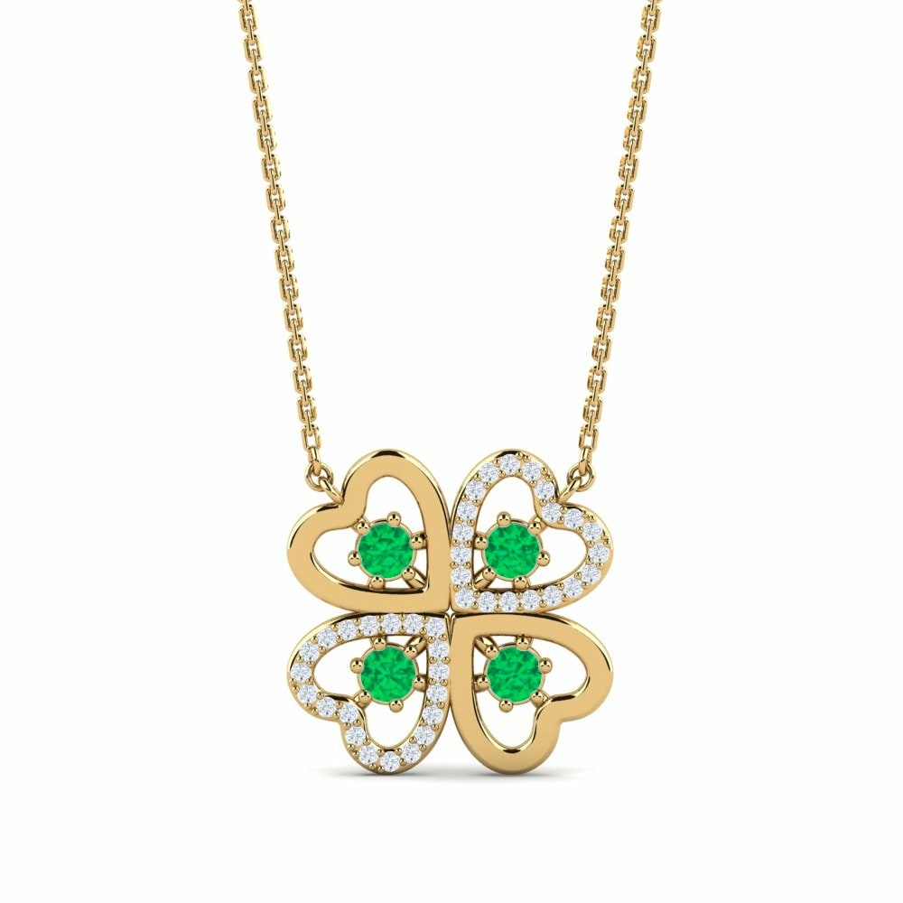 Emerald Women's Necklace Mila