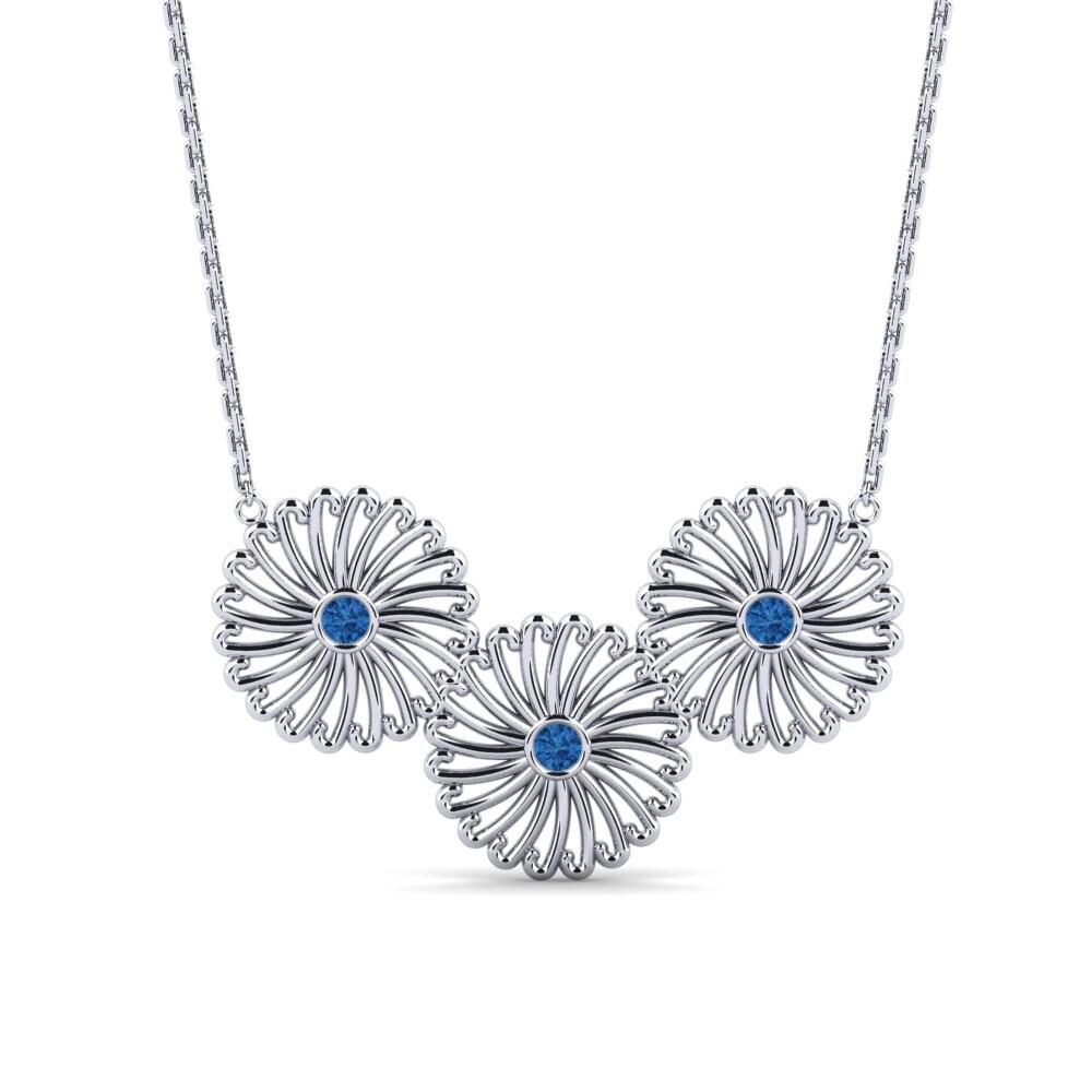 Circonita Azul Oscuro Collar de Mujer Namer