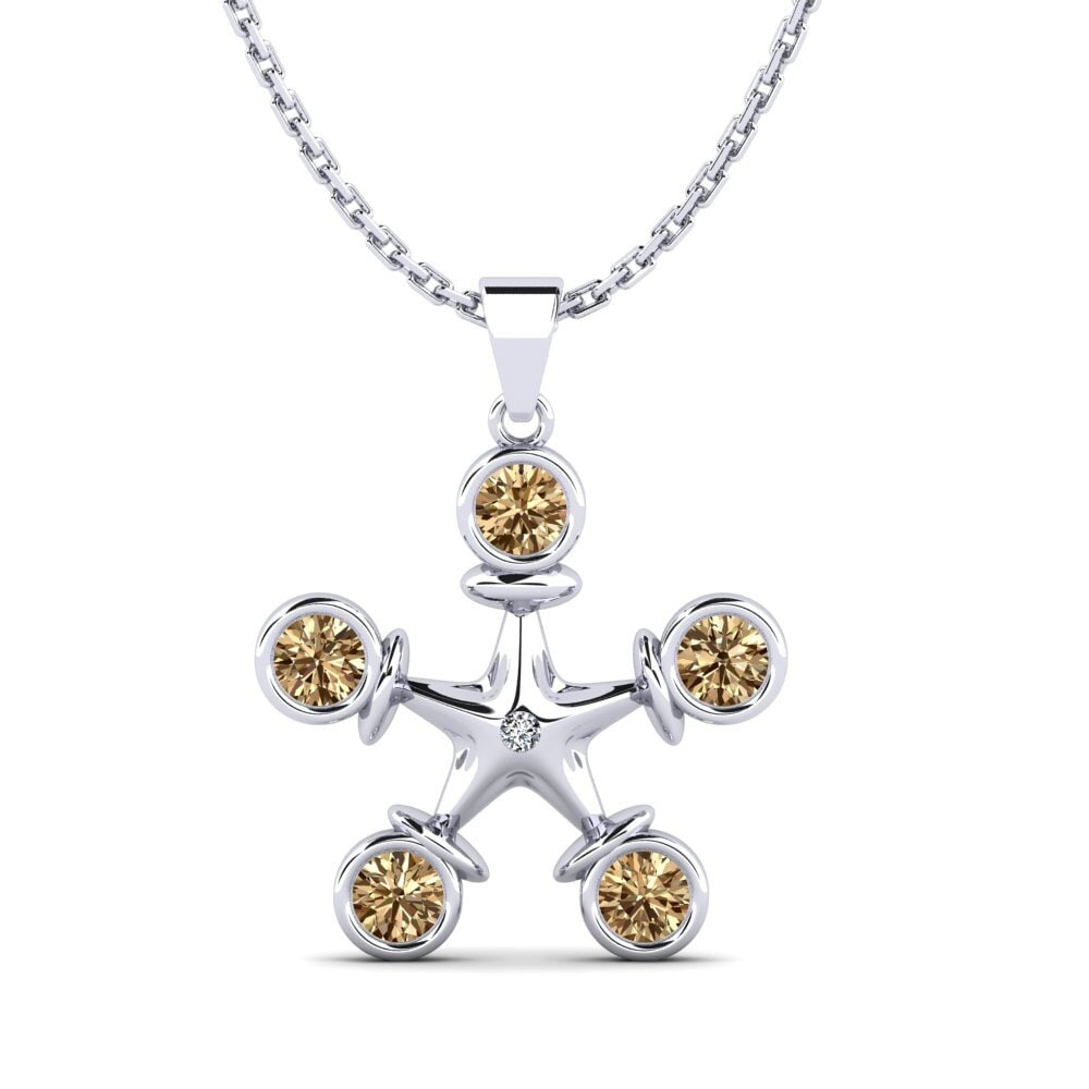 Brown Diamond Women's Pendant Necassa