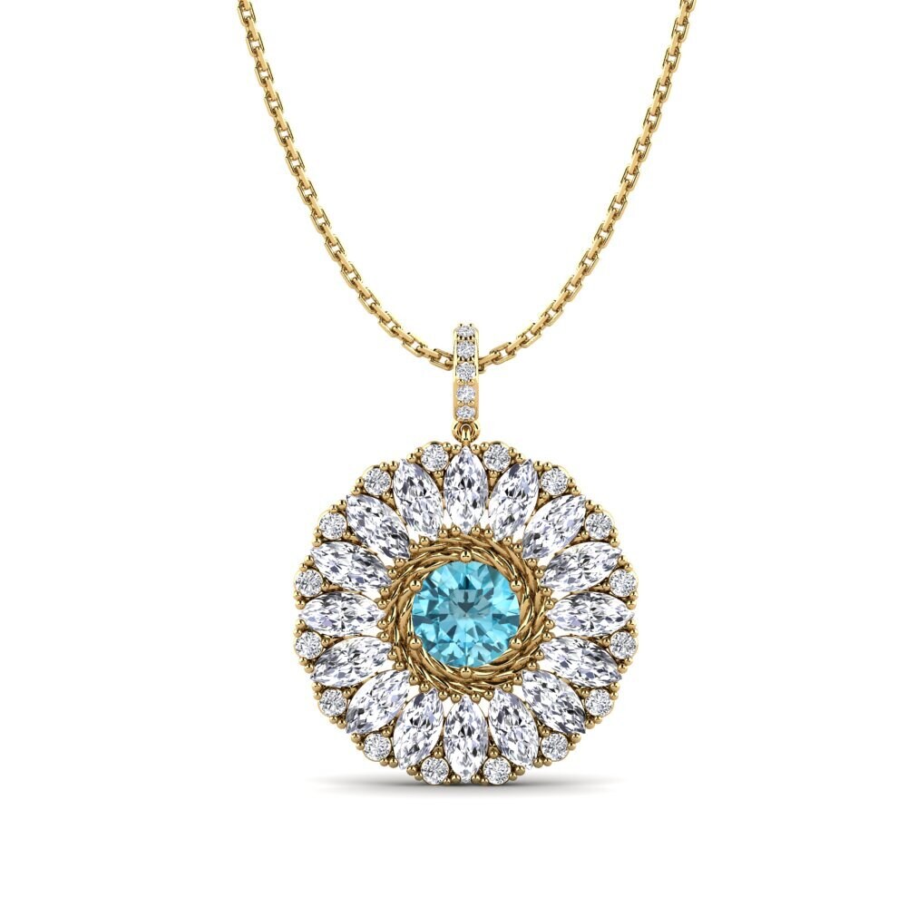Blue Zircon Women's Pendant Ruf