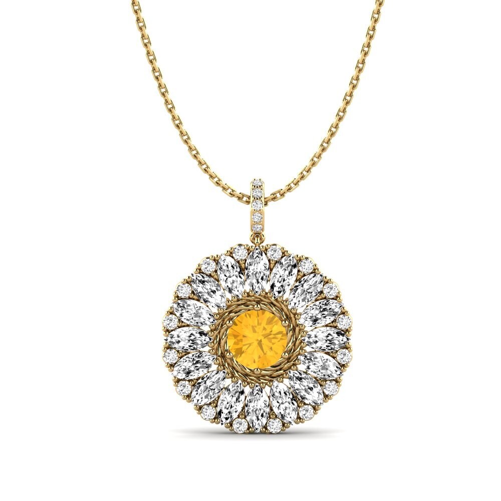 Citrino Colgante de Mujer Ruf