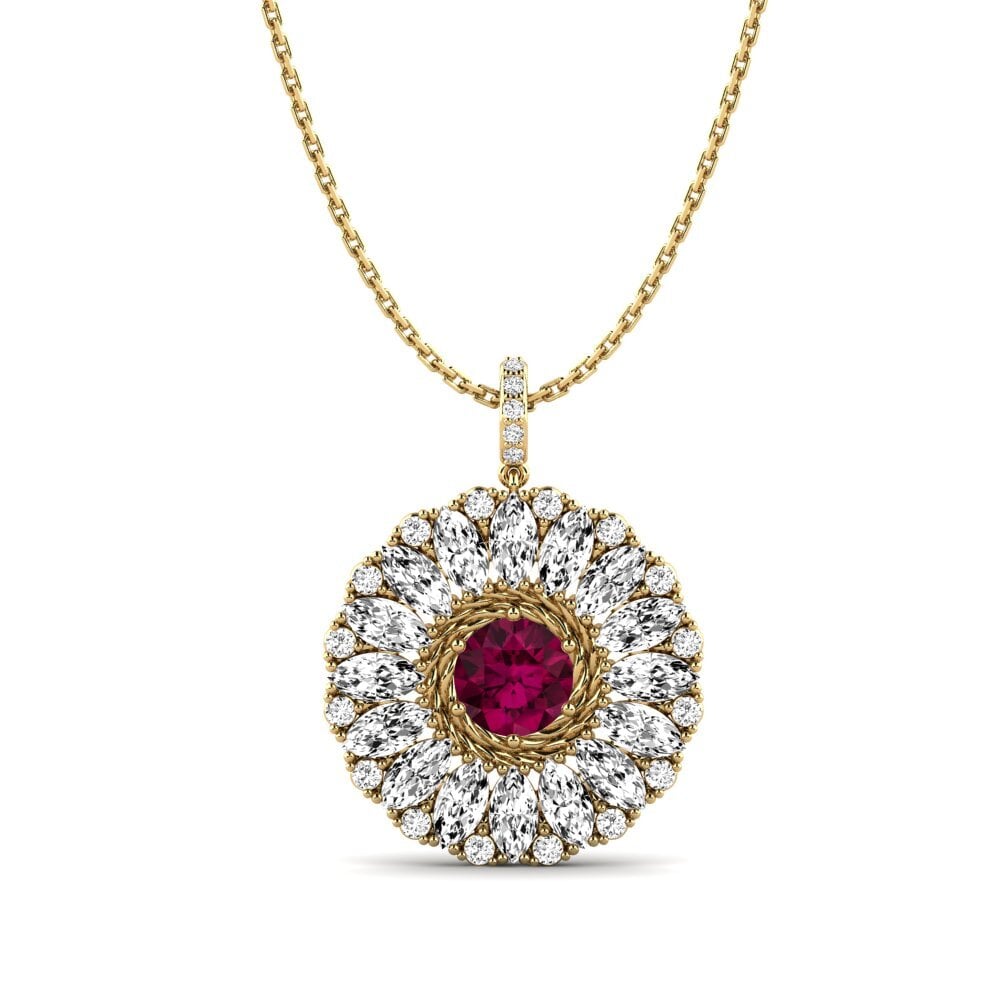 Rhodolite Garnet Women's Pendant Ruf
