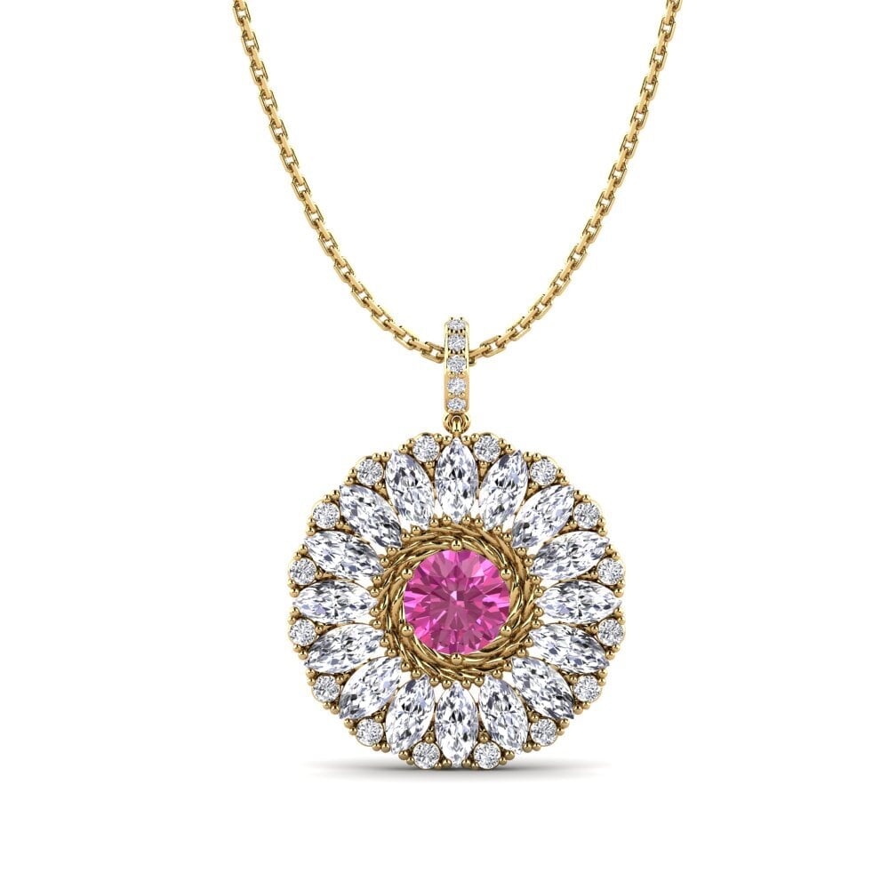 Pink Topaz Women's Pendant Ruf