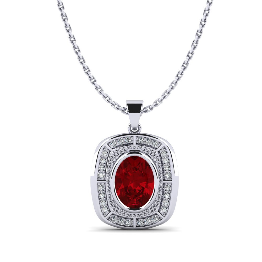 Circonita Roja Colgante de Mujer Tayge