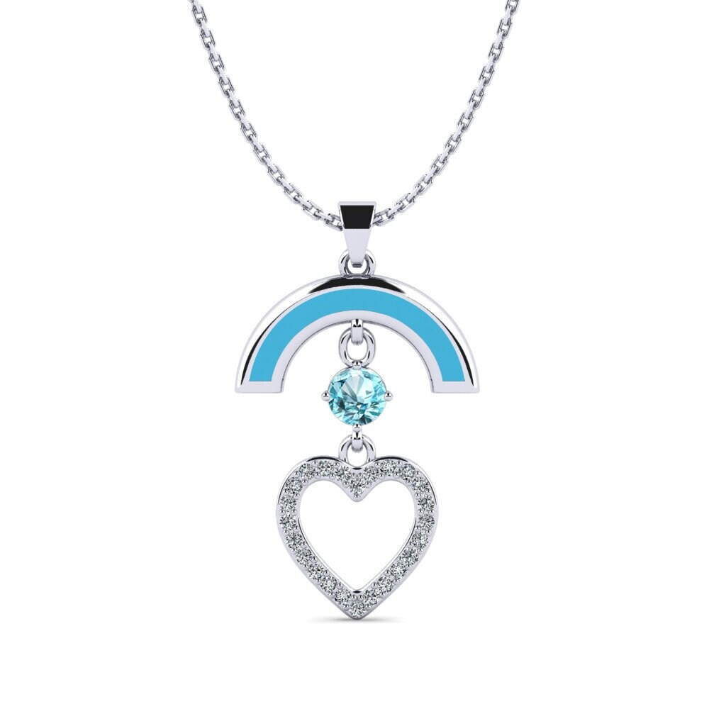 Blue Zircon Women's Pendant Wirra