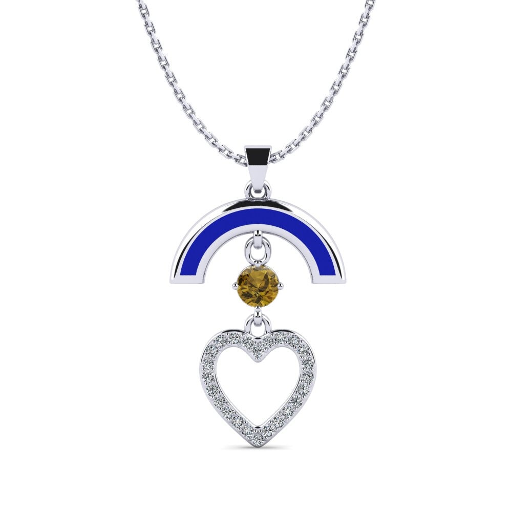Brown Zircon Women's Pendant Wirra