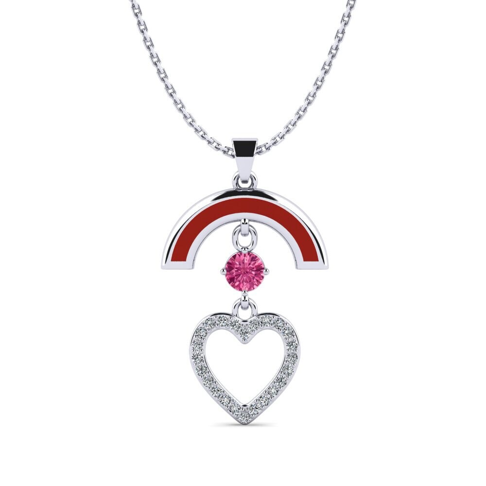 Pink Tourmaline Women's Pendant Wirra