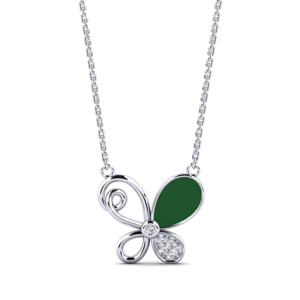 9ct White Gold Women's Necklace Taraes