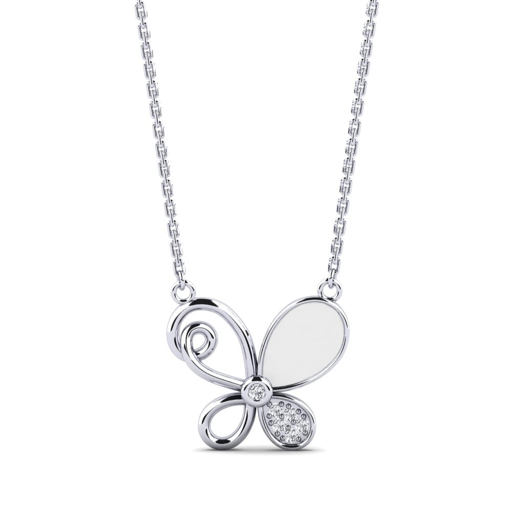 18ct White Gold Women's Necklace Taraes