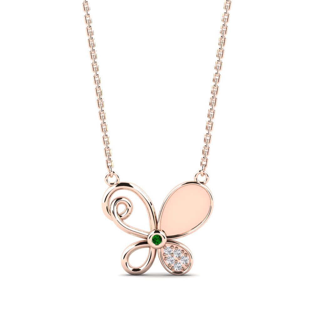 Zircone Vert Collier pour femme Taraes