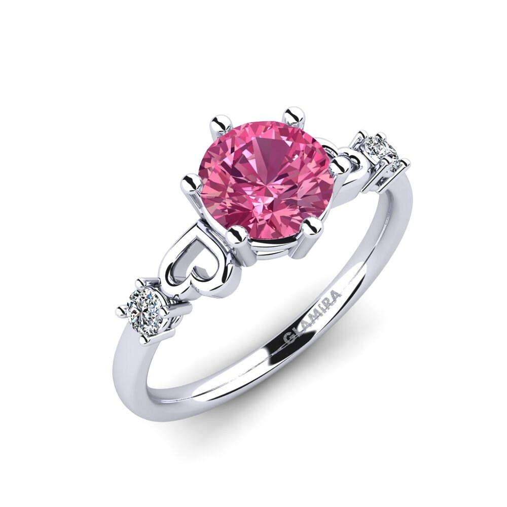 Pink Tourmaline Engagement Ring Naidene