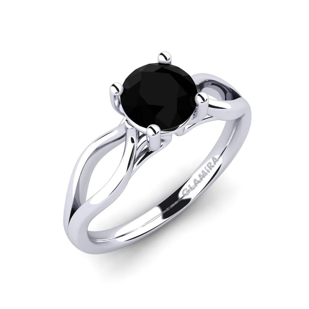 Black Sapphire Engagement Ring Rayanne