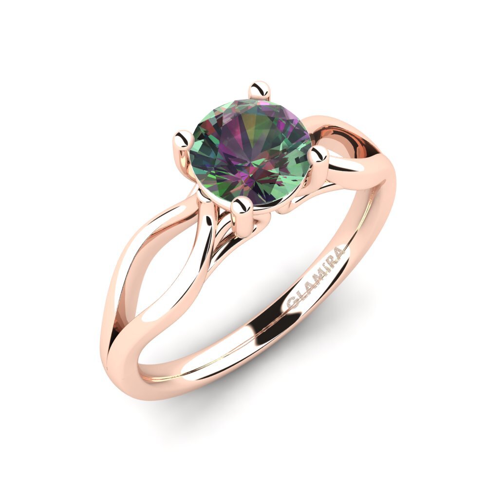 Rotgold 585 Mystic Topas Verlobungsring Rayanne