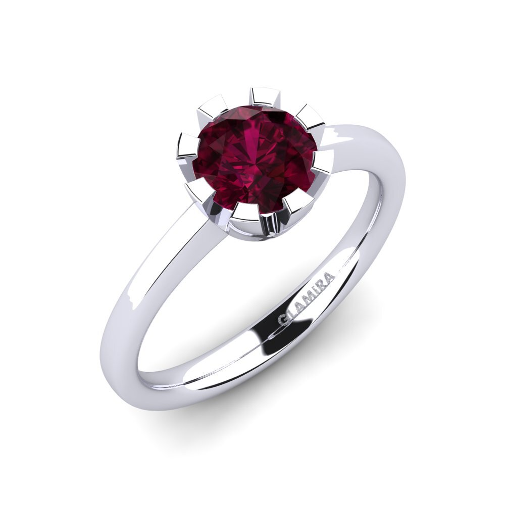 Rhodolite Garnet Engagement Ring Linderoth 1.0 crt