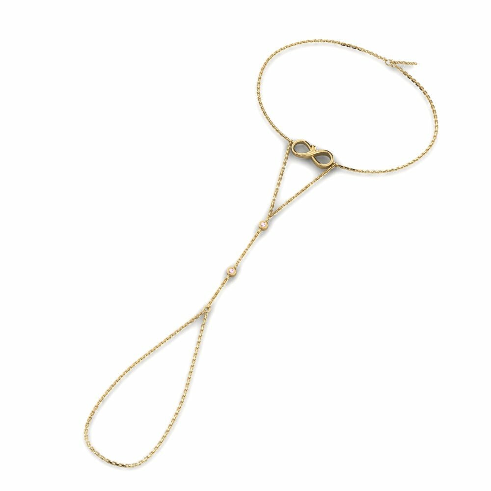 Roze Saffier Vinger armbanden Sambungan