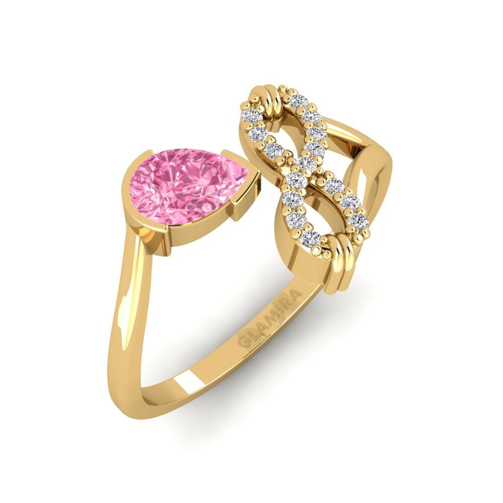 Anillo Tadafuq Zafiro Rosado