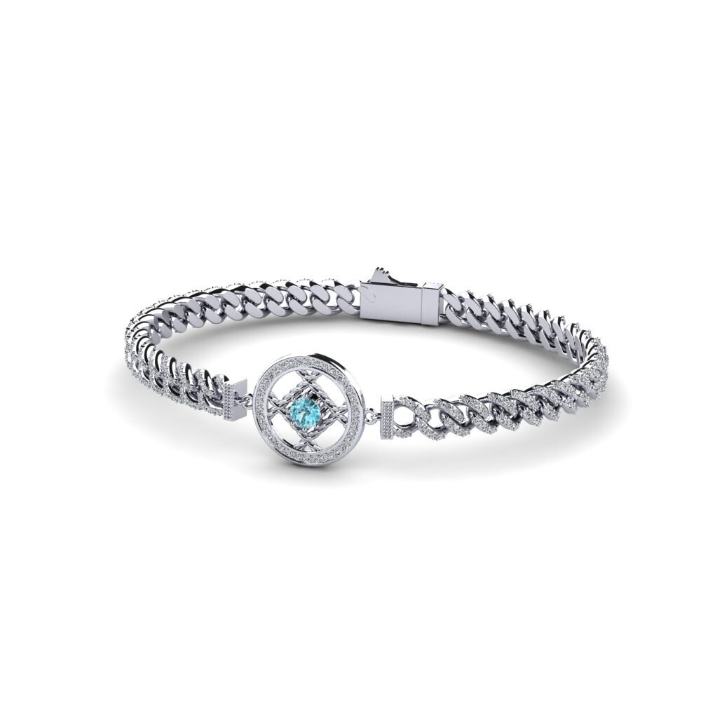 Blue Zircon Women's Bracelet Sastery