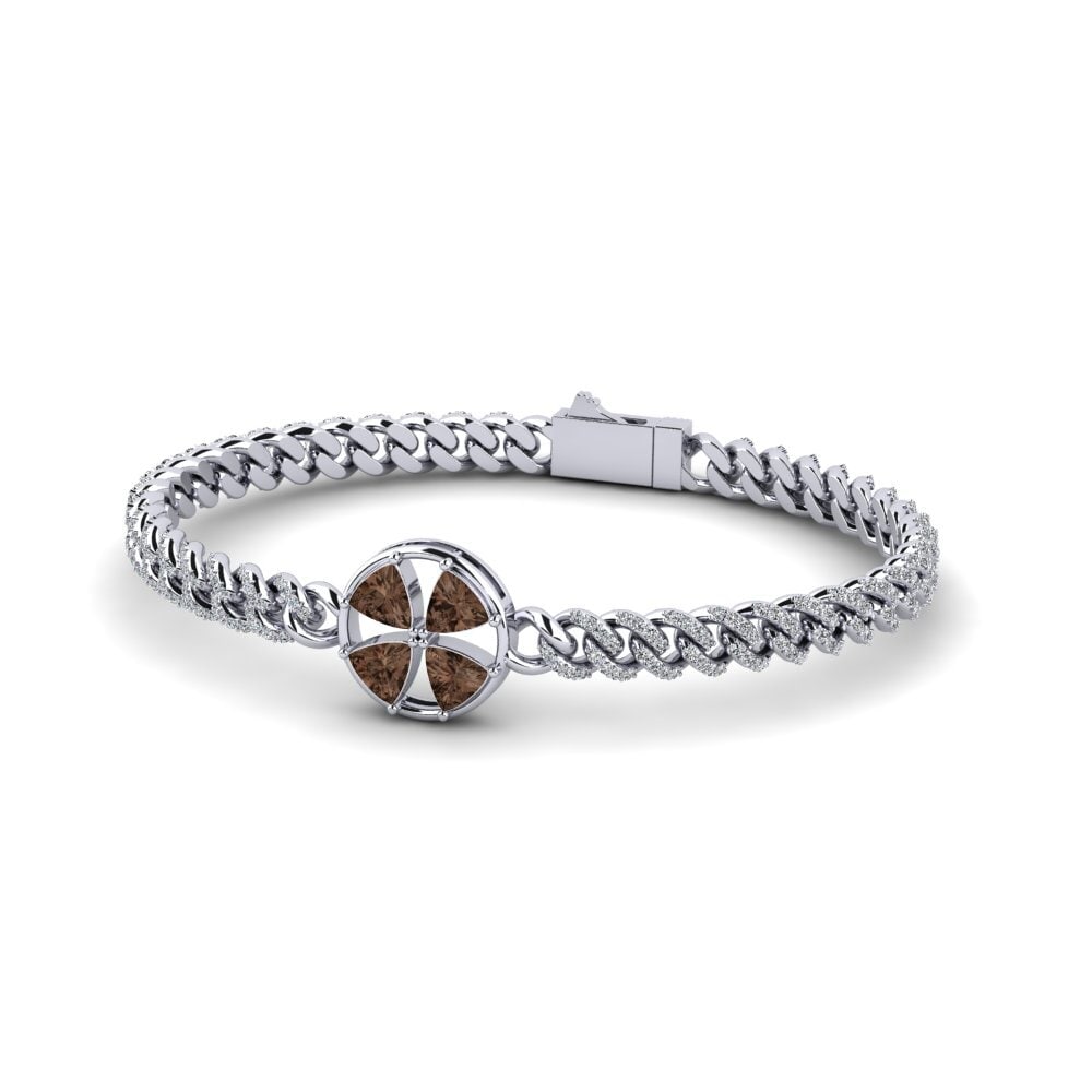 Trillion Smoky Quartz Women's Bracelet Uents