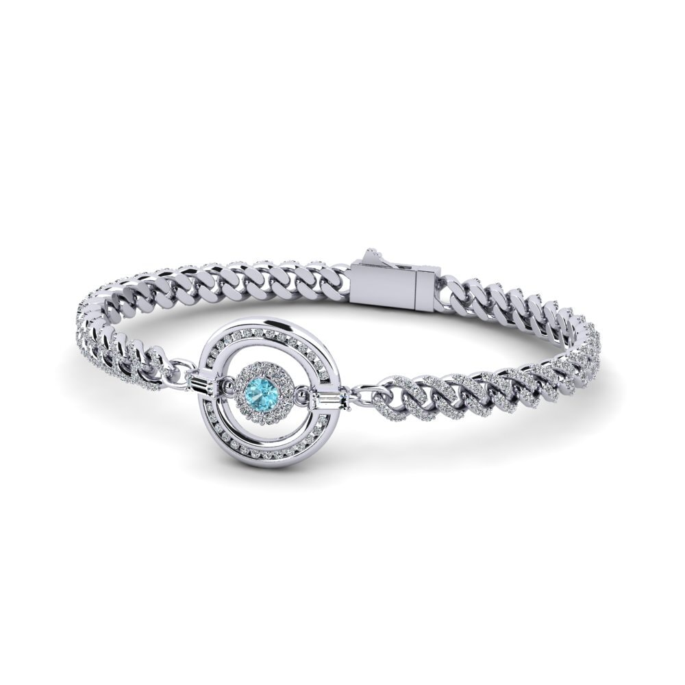 Blue Zircon Women's Bracelet Wespomen