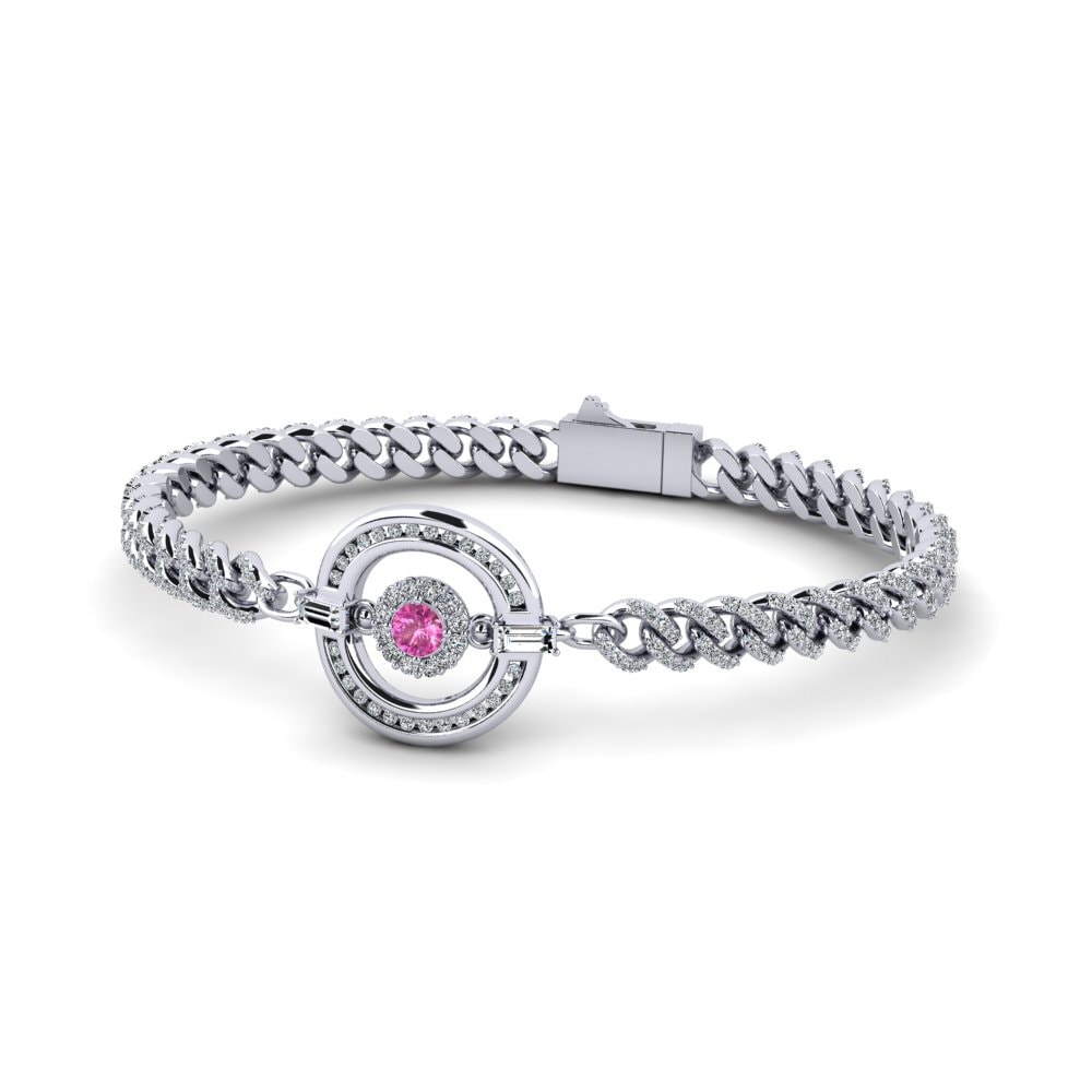 Pink Topaz Women's Bracelet Wespomen