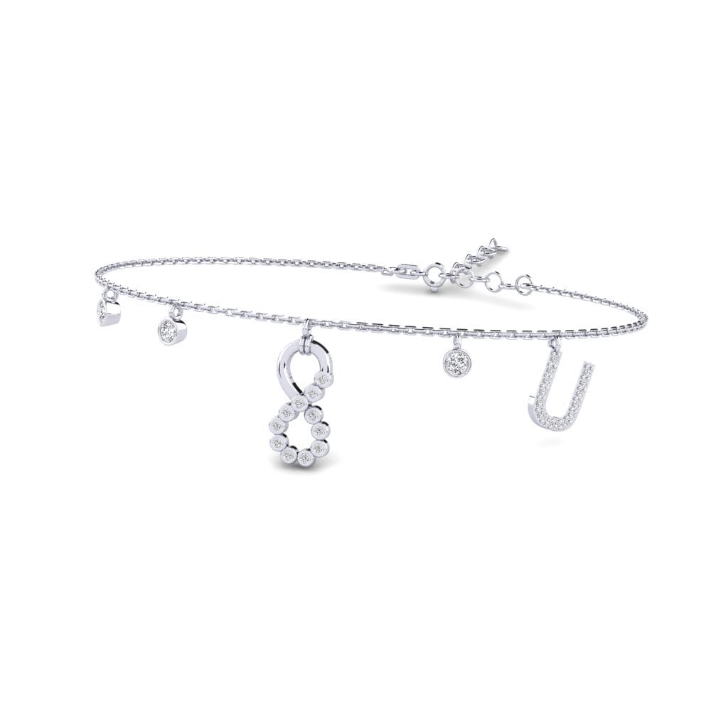 Hochwertige Damen armband Berjumpa - U mit 0.21 Karat Diamant Rund ...