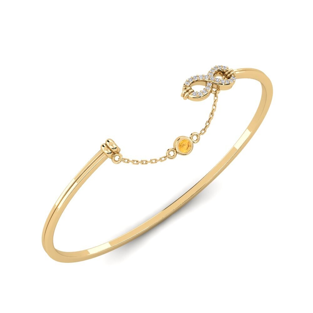 9ct Yellow Gold Citrine Women's Bracelet Kartu