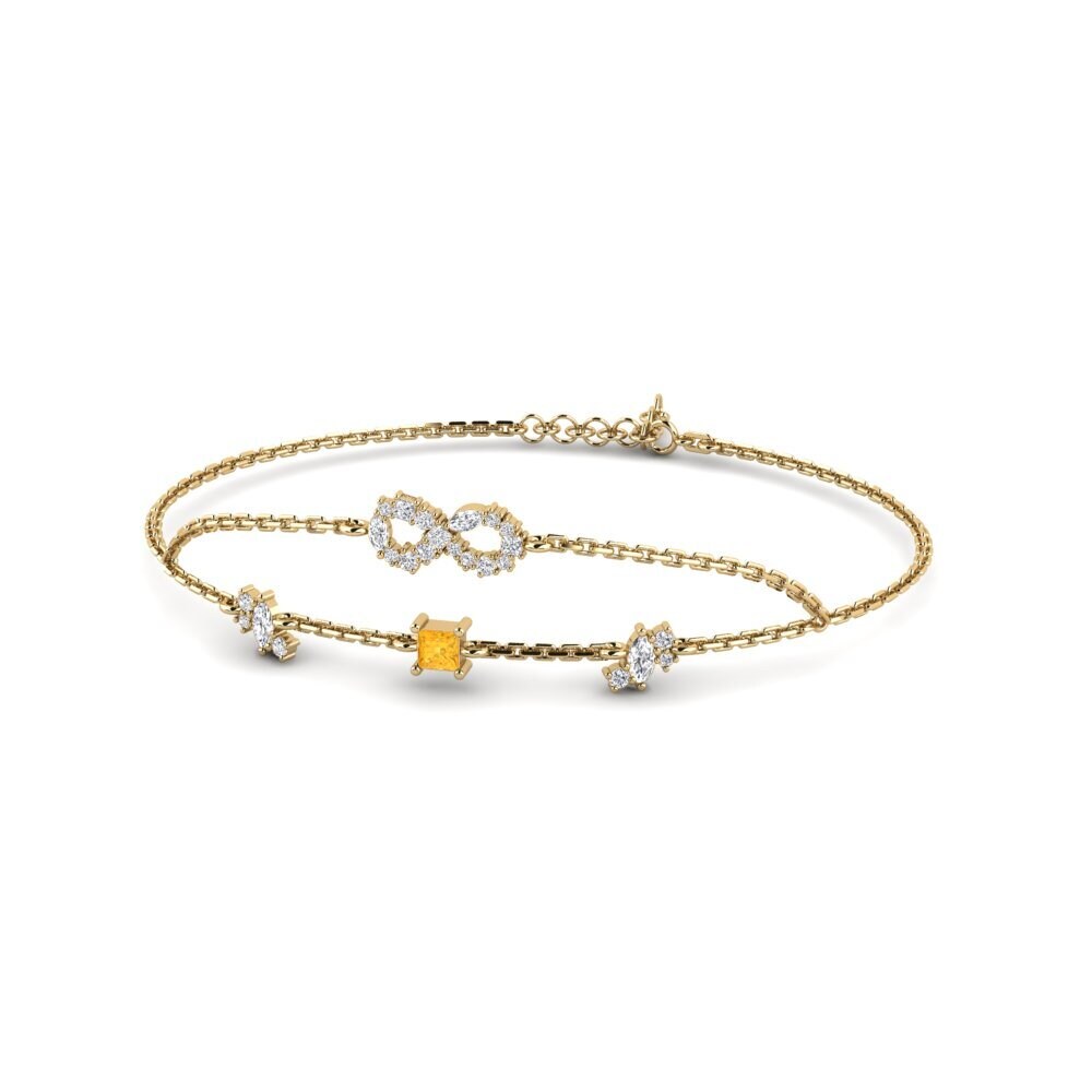9ct Yellow Gold Citrine Women's Bracelet Schijland