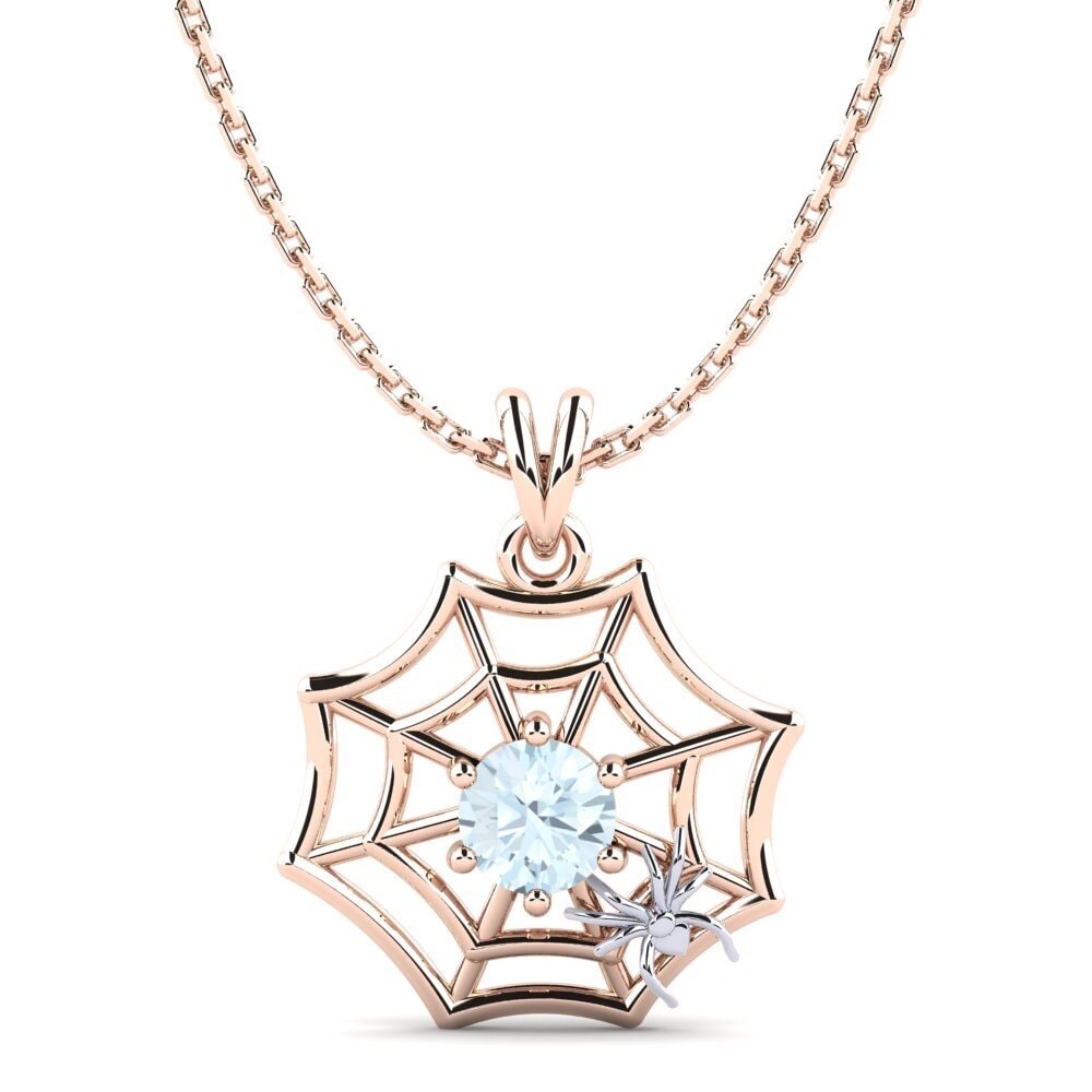 14ct Rose / White Gold Women's Pendant Mathilda