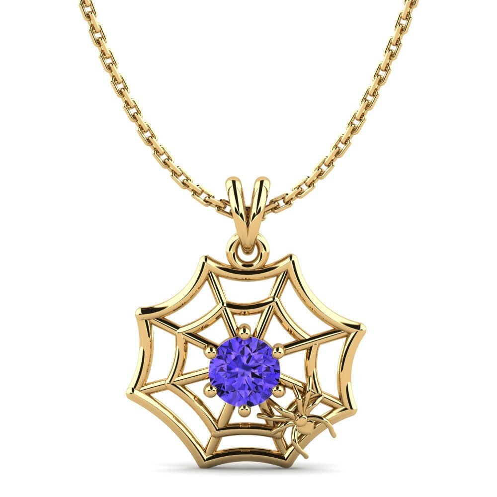 18k Oro Amarillo Tanzanita Colgante de Mujer Mathilda