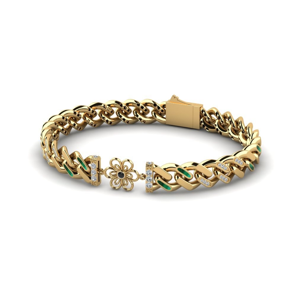 Black Sapphire Women's Bracelet Fowartens