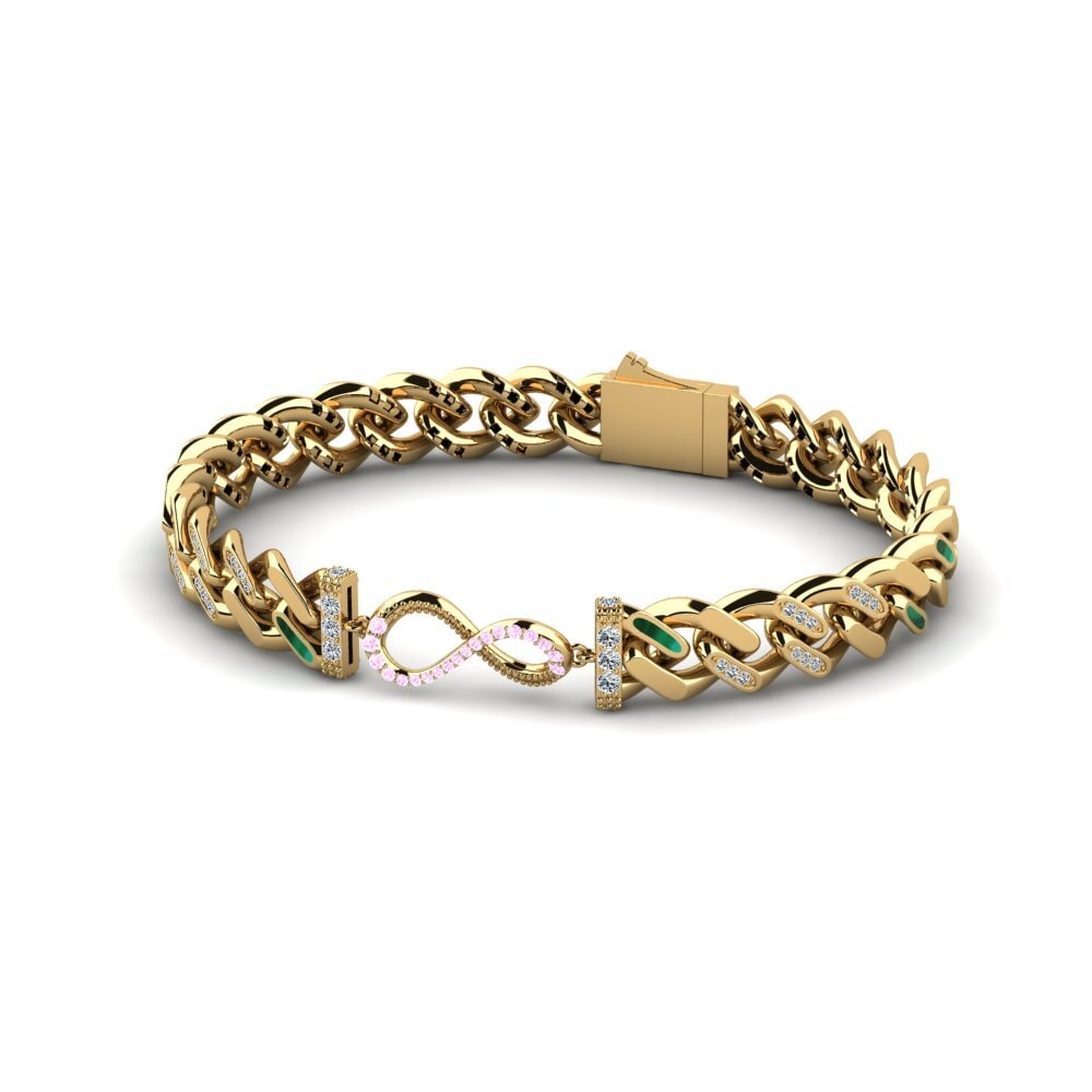 Pink Sapphire Women's Bracelet Foxclore