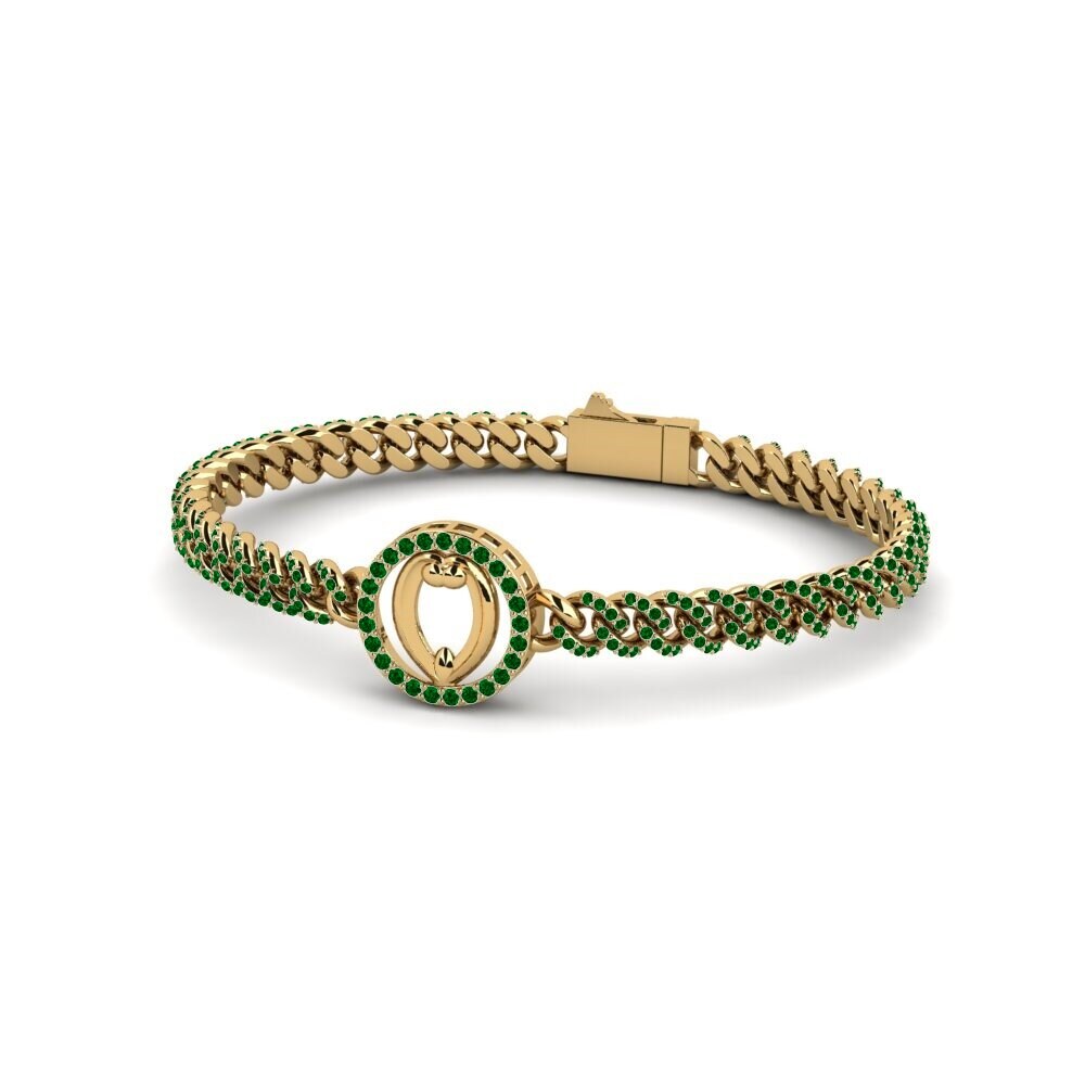 Green Zirconia Women's Bracelet Luscepited