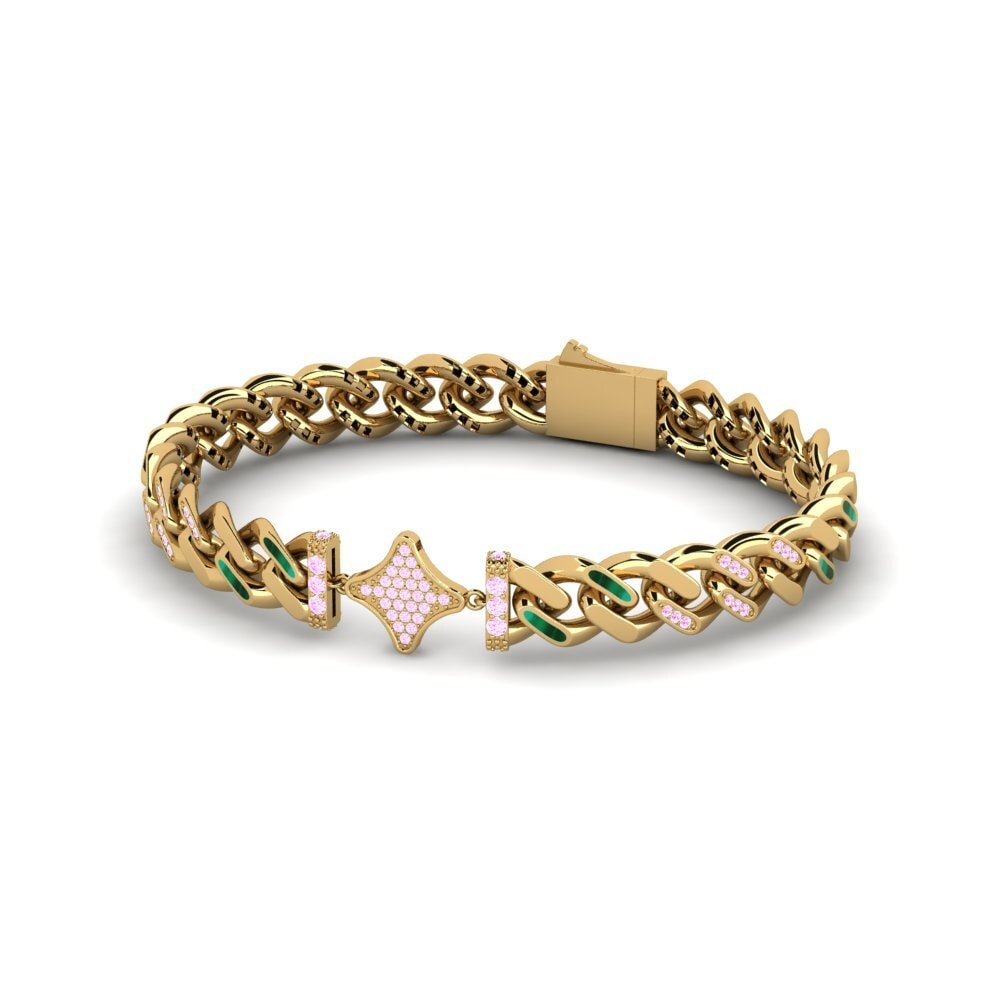 Pink Sapphire Women's Bracelet Mabeef