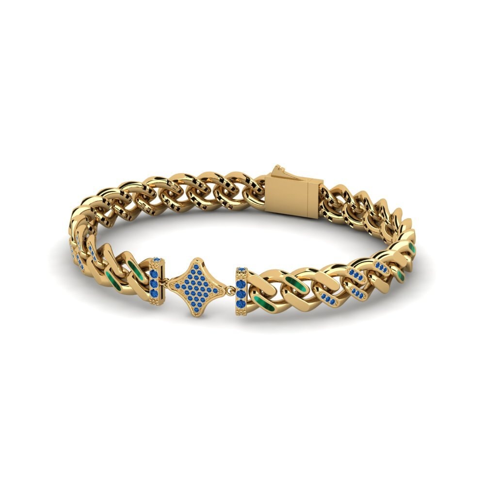 Dark Blue Zirconia Women's Bracelet Mabeef