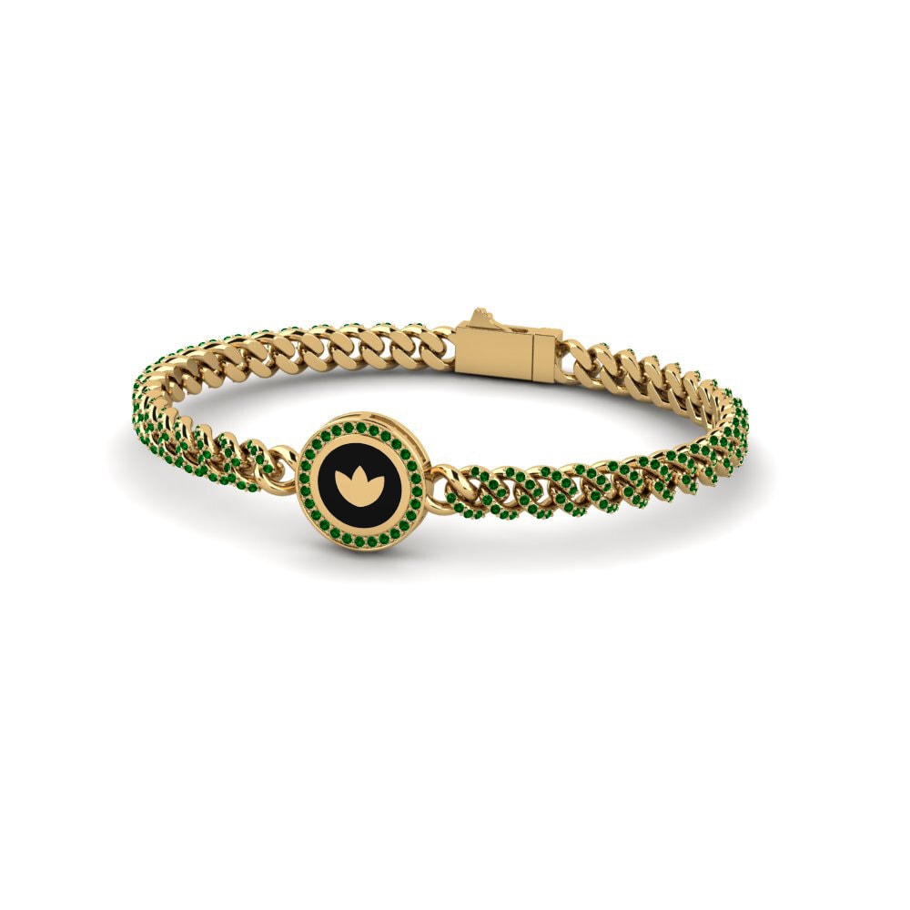Green Zirconia Women's Bracelet Pulstes