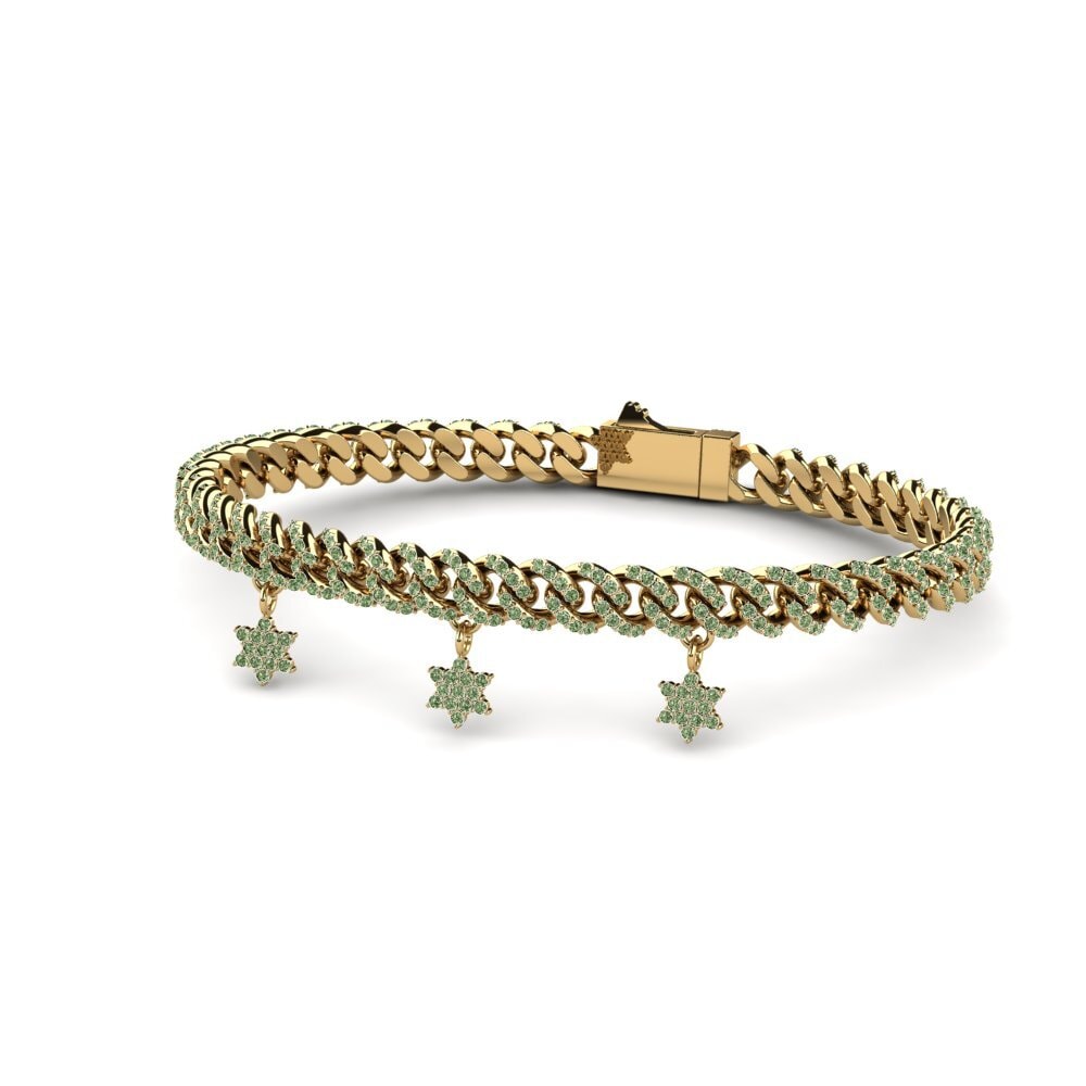 Diamante Verde Pulsera de Mujer Text