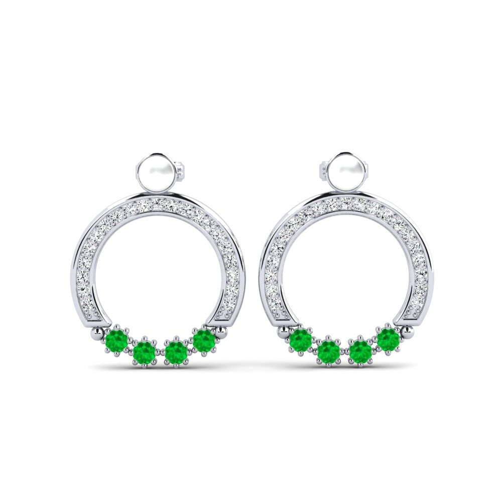 Smaragd Dames Oorbellen Drip