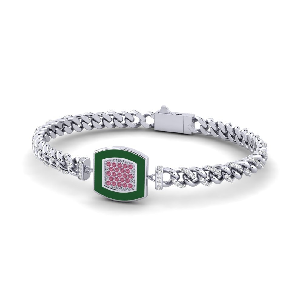 Rhodolite Garnet Women's Bracelet Aloidial