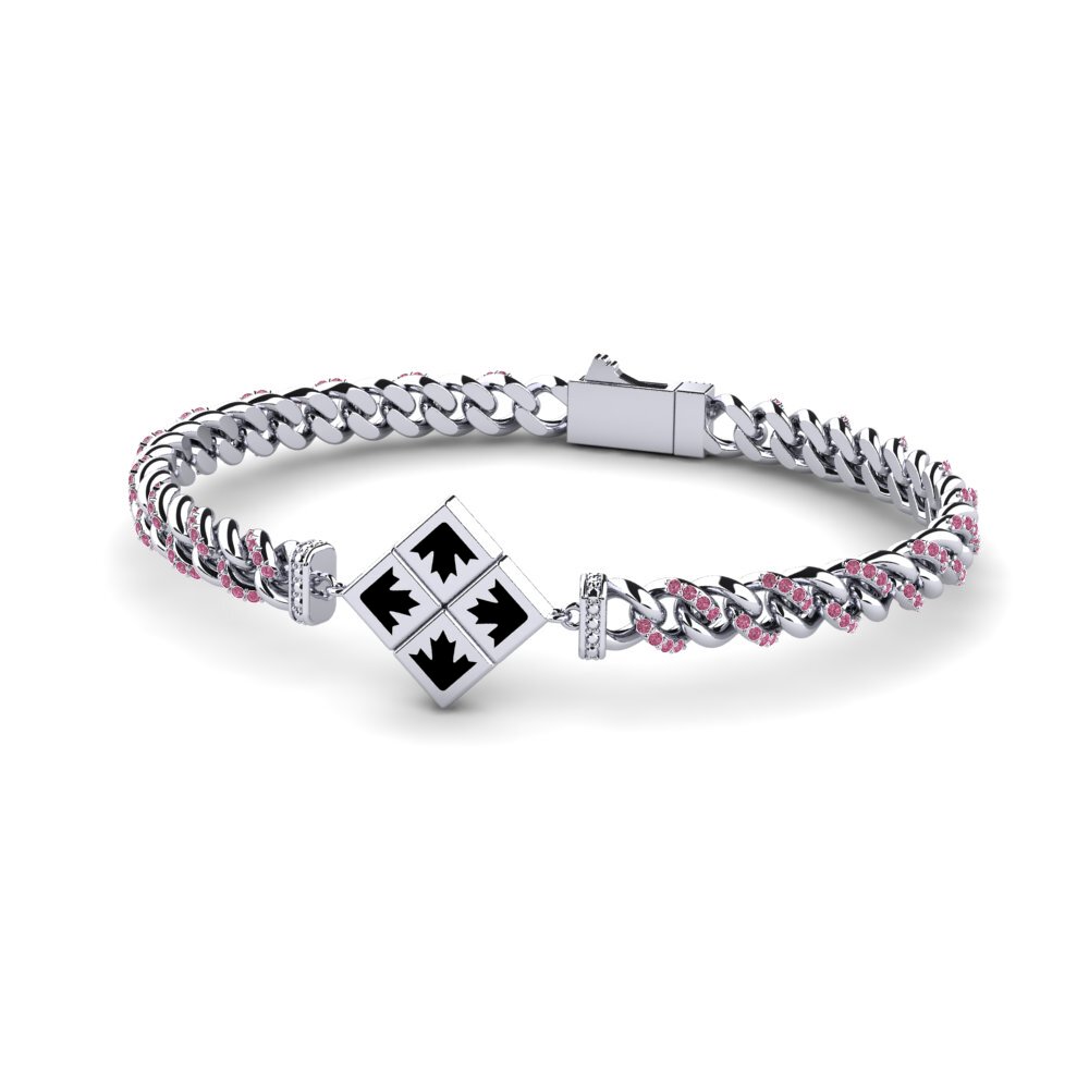 Rhodolite Garnet Women's Bracelet Aninedent