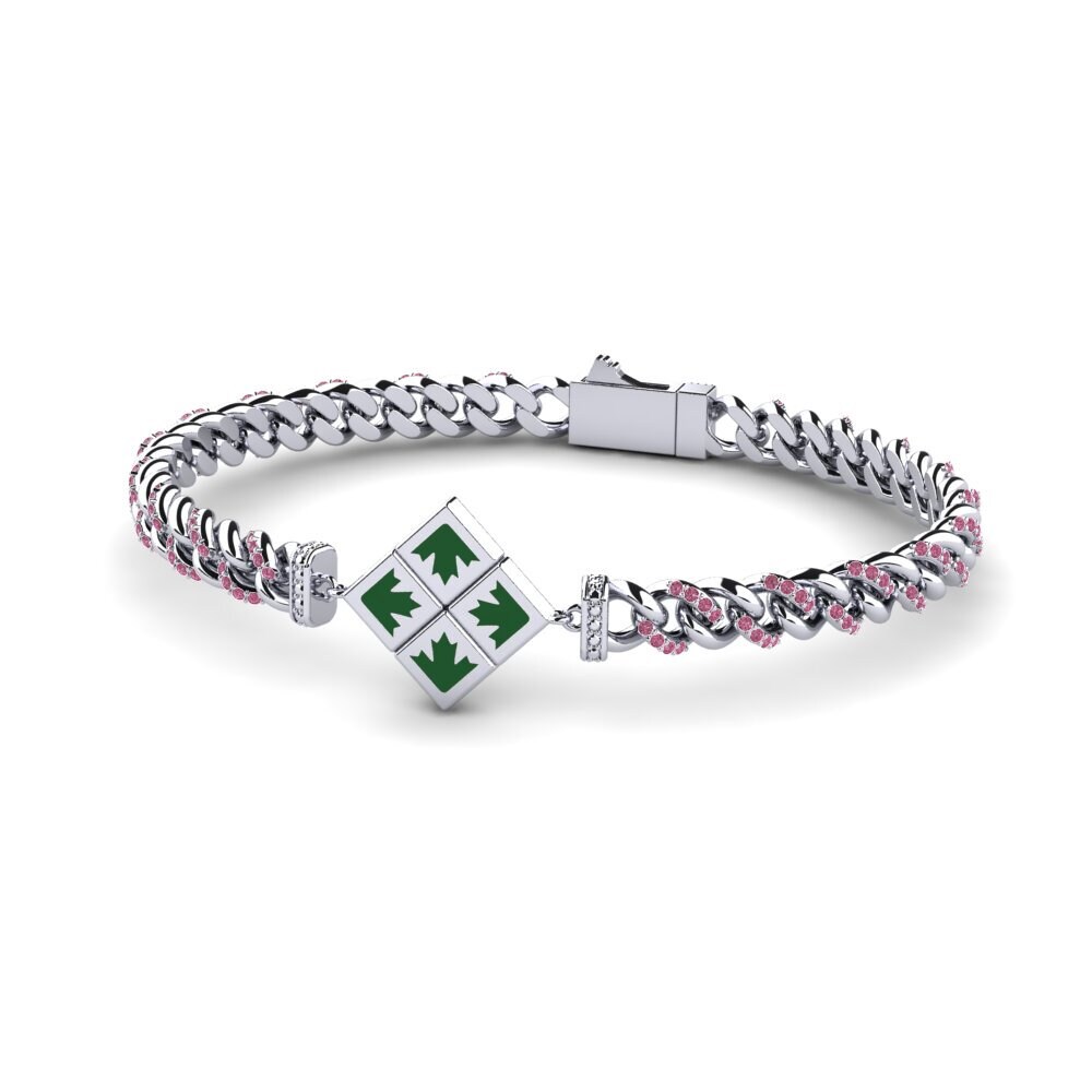 Rhodolite Garnet Women's Bracelet Aninedent