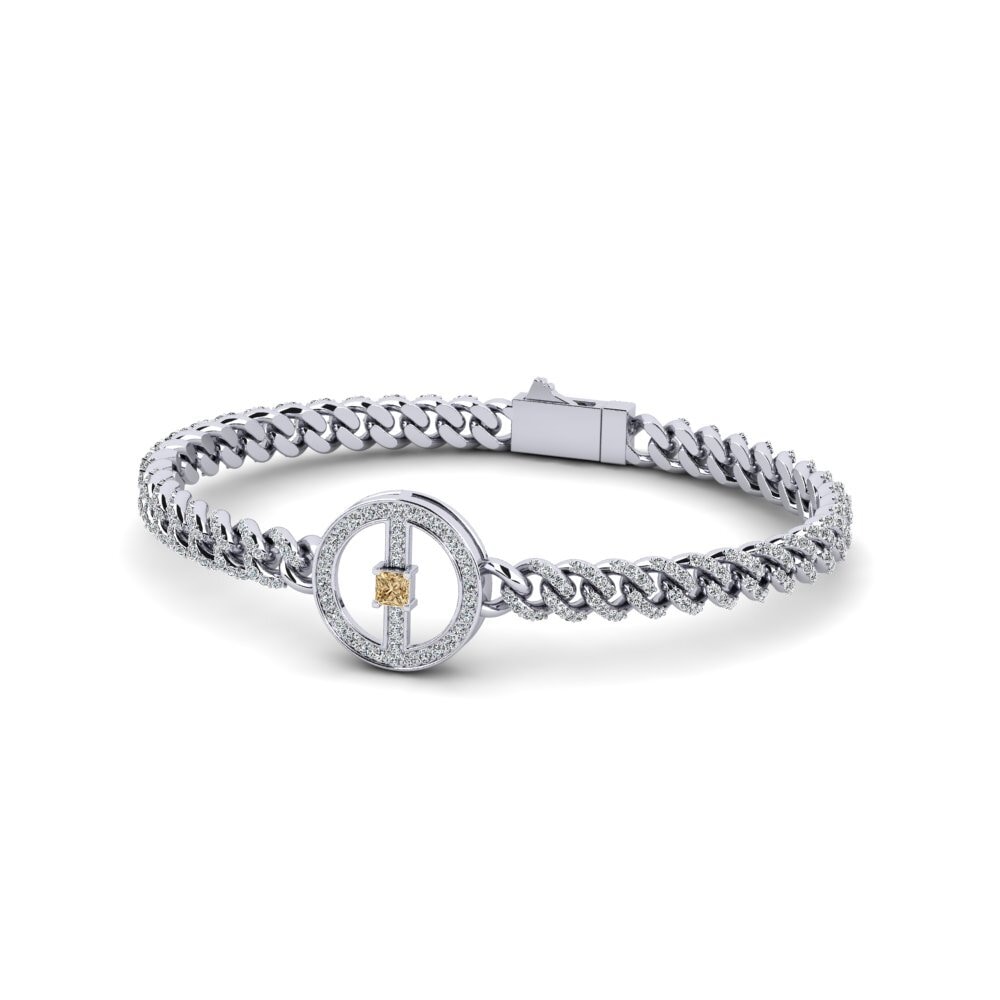 Princess Brown Diamond Women's Bracelet Antist
