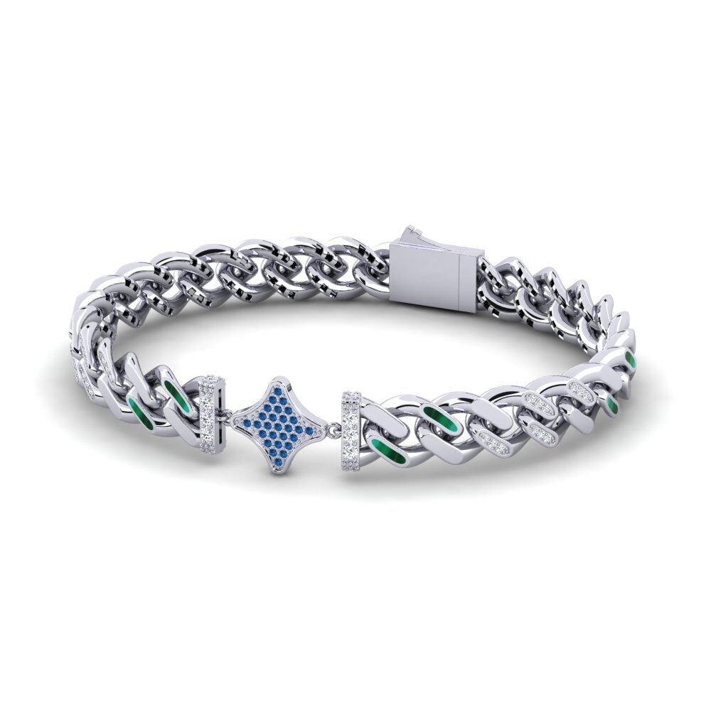 Dark Blue Zirconia Women's Bracelet Eipertor